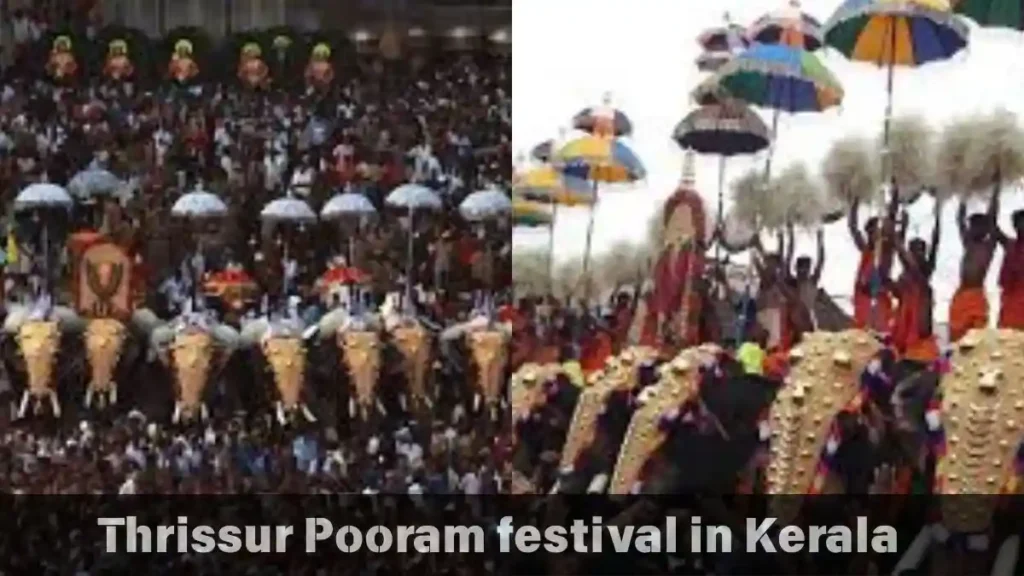 Thrissur Pooram festival in Kerala