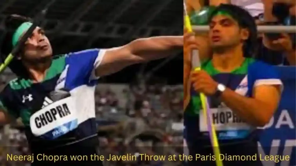 Neeraj Chopra won the Javelin Throw at the Paris Diamond League